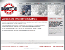 Tablet Screenshot of innovative-industries.com